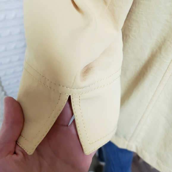 Laura Petities large Womens blazer suit jacket yellow double breast retro - Picture 5 of 12